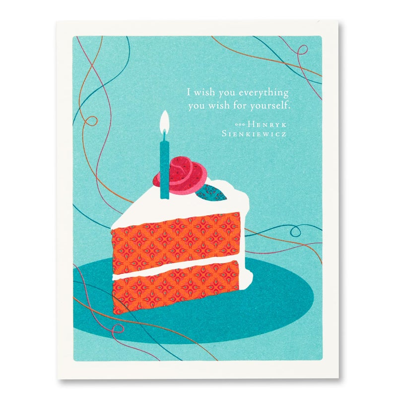 Compendium Positively Green Birthday Cards - 4-Pack with Envelopes, Birthday Joy - Image 4